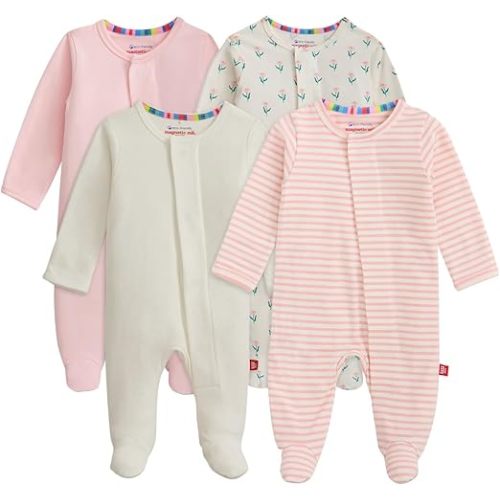 Magnetic Me Cloudstretch 4-Pack Bundle | Magnetic Baby Footie Pajamas