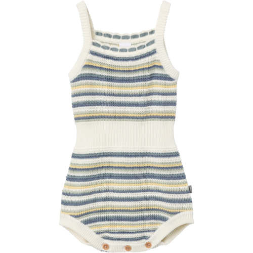 Baby Girls Medium Teal Stripe Crochet Sunsuit Romper – Gerber Childrenswear