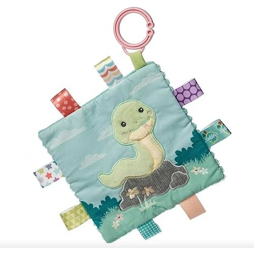 Taggies Crinkle Me Toy with Baby Paper & Squeaker with Sensory Tags, 6 x 6-inches, Sniggles Snake