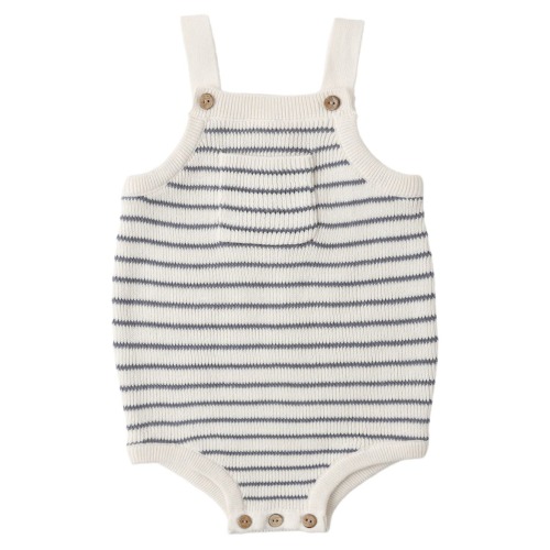 Ashton Stripe Cotton Knit Romper