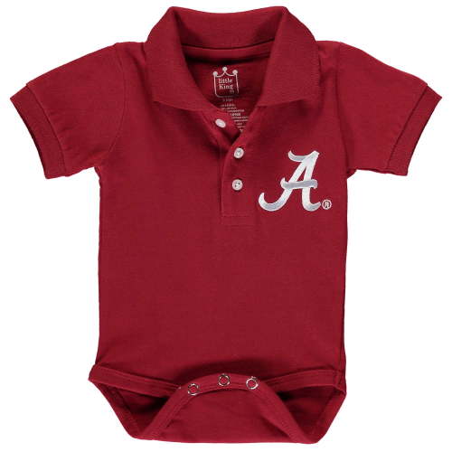 Infant Crimson Alabama Crimson Tide Polo Bodysuit