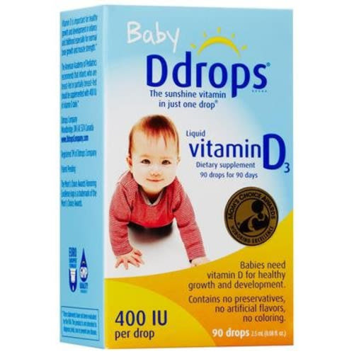 Ddrops Baby Liquid Vitamin D3 Supplement 400 IU