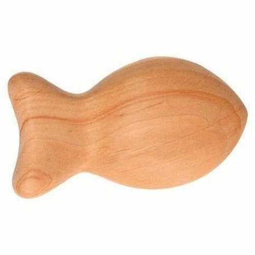 Grimm’s Little Rattle Fish – Natural Wooden Baby Rattle Toy – The Natural Baby Company