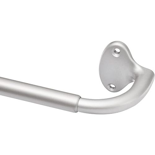 Amazon Basics Adjustable Room Darkening Blackout Curtain Rod, 48" to 88", Nickel