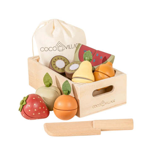 Wooden Fruits Playset by Coco Village – Pacifier Kids Boutique