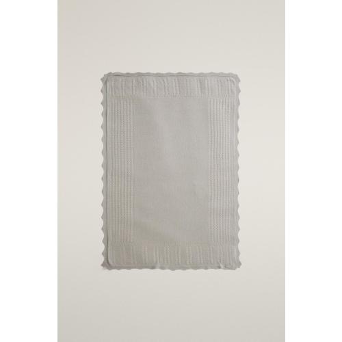 BABY KNIT BLANKET - Gray | ZARA United States