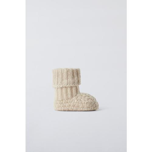 CASHMERE BOOTIES - Off White | ZARA United States