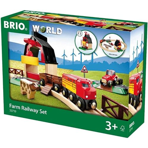 BRIO World Farm Railway Set