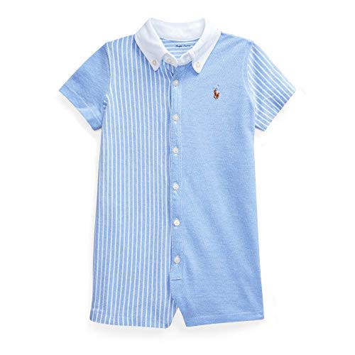 Ralph Lauren Baby Boy Cotton Pinstripe Shortalls (6 Months)