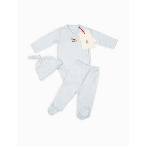 Pima Embroidered Bundle Set in Rocking Horse