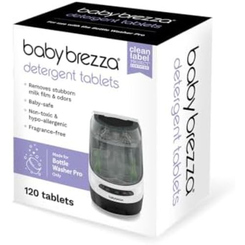 Baby Brezza Detergent Soap Tablets for Bottle Washers, 120 Tablets