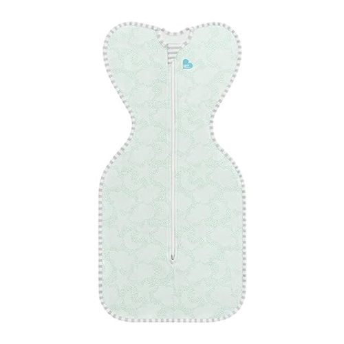 Love to Dream Organic Swaddle, Baby Sleep Sack, Swaddle Up Self-Soothing Swaddles for Newborns, Get Longer Sleep, Snug Fit Helps Calm Startle Reflex, 1.0 Tog Sleep Sack, 8-13lbs, Mint