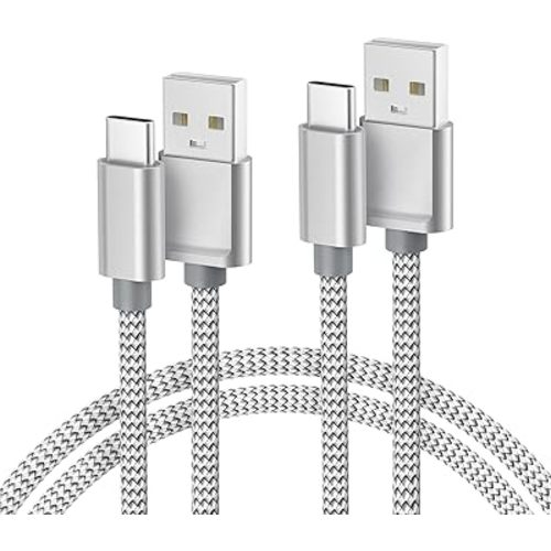 Basesailor for Google Pixel 9 Pro USB Type C Charger Cable 10FT 2Pack,Nylon Charging Cord for iPhone 17 16 16e 15 Pro Max,Z Flip Fold,S9 S10 S10E S25 S24 Plus Ultra,A56 A55 A54,Google Pixel 6 5 4 XL