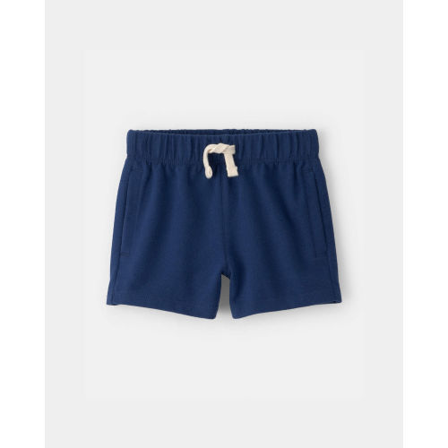 Baby Boy French Terry Shorts - Navy Blue | Carter's