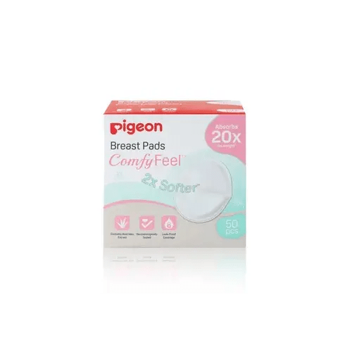 Pigeon Disposable Breast Pads - Comfy Feel with Aloevera - 50 Pack | Baby Bunting AU