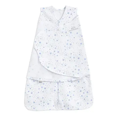 Cotton Swaddle Midnight Moons Blue Small | HALO