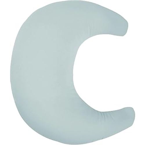 Organic Nursing Pillow (New 2025 Design) | Bottle & Breastfeeding Pillow with Organic Cotton Cover & Fiberfill, Machine Washable Feeding Pillow, Newborn Essentials Must Haves (Bluebell) - v2