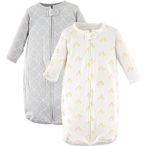 Hudson Baby Unisex Baby Cotton Long-Sleeve Wearable Sleeping Bag, Sack, Blanket