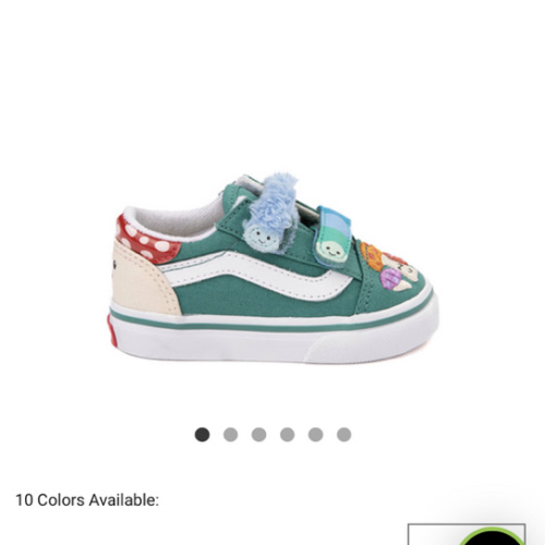 Vans Old Skool V Mushroom Skate Shoe - Baby / Toddler - Green | Journeys