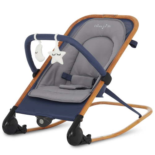 Dream on Me Portable 2-in-1 Baby Bouncer and Stationary Seat for Newborn Infants - Soothing Comfort