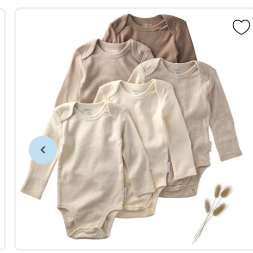 BLAKE 5-Pack Long Sleeve Bodysuit 0-3M