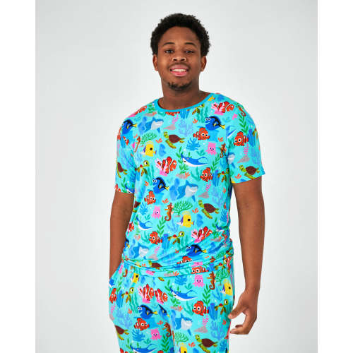 Pixar Nemo's Reef Men's Short Sleeve Pajama Top – Little Sleepies