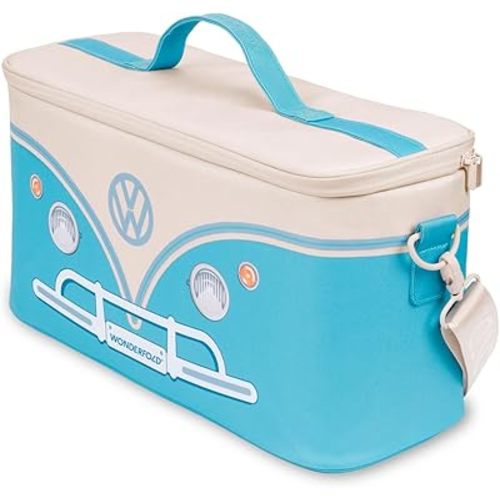 WONDERFOLD VW Cooler Bag - Portable Cooler with Grab Handle & Shoulder Strap, Leak-Resistant, BPA-Free, and Easy to Clean, with Custom VW Print