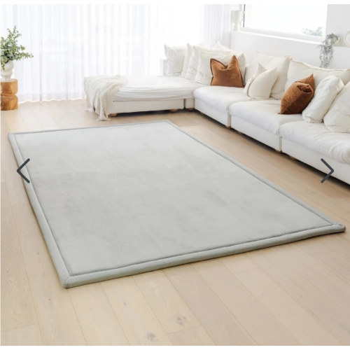 Relax Mat - 1.4" Thick Soft Foam Play Mat - 6.6 ft x 10 ft -Dove gray