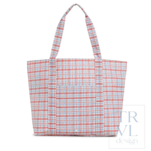 Jumbo Tote - Classic Plaid Red