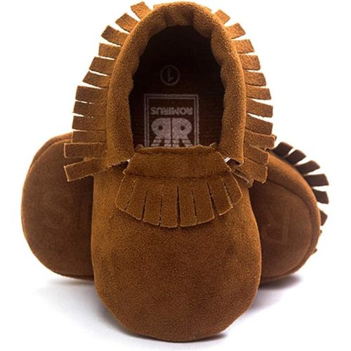 Infant Baby Fringe Moccasin Slipper Boys Girls Tassel Crib Shoes