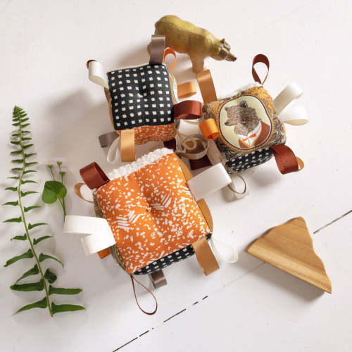 Woodland Plush Baby Block and Taggie