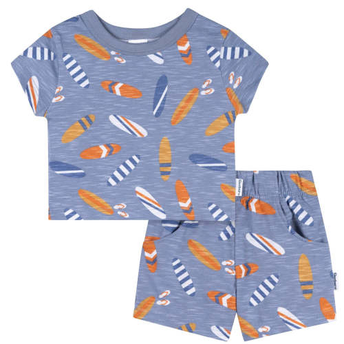 2-Piece Baby & Toddler Boys Blue Surfboard T-Shirt and Shorts Set – Gerber Childrenswear