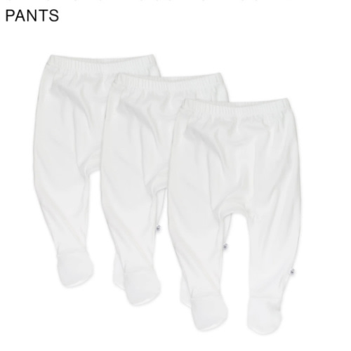 3-Pack Organic Cotton Footed Pants | Honest Baby Clothing