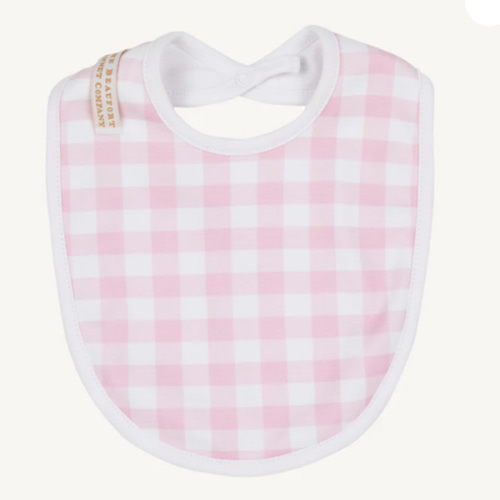Burp Me Bib - Belle Meade Bow with Pier Party Pink