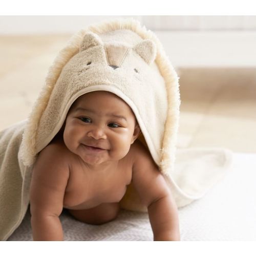 Animal Baby Hooded Towel and Washcloth Sets | Pottery Barn Kids