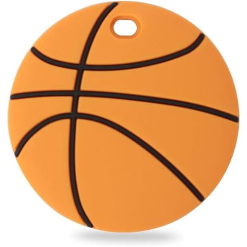 Baby Sport Silicone Teether,Sensory Chew Toys,BPA Free Soft and Effective Infant Teething Pain Relief Toys,Freezer Safe,Food Grade Silicone,Best Shower Gift for Boys and Girls (Basketball)