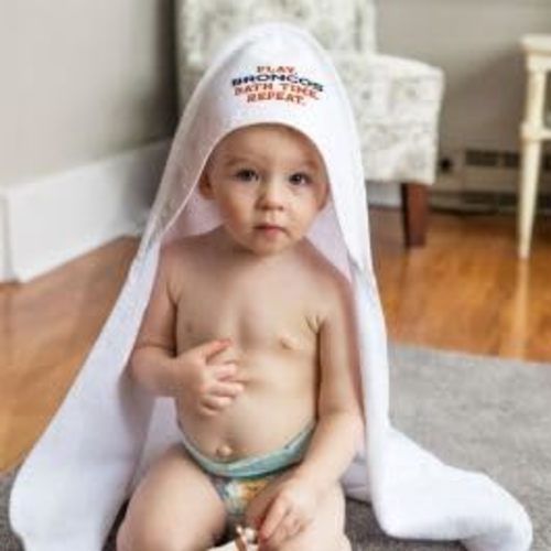 Denver Broncos / Littlest Fan NFL Slogan All Pro Hooded Baby Towel