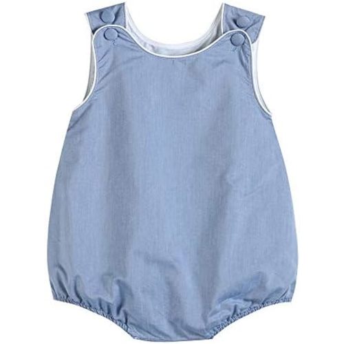 Baby & Toddler Boys and Girls Seersucker or Gingham One-Piece Bubble Romper