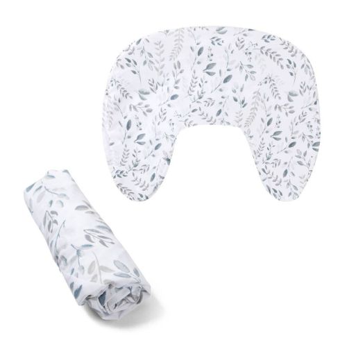 Boppy Nursing Pillow Cover - Gray Beige Leaves