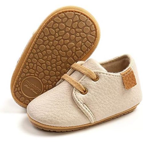 RVROVIC Baby Boys Girls Anti-Slip Sneakers Soft Ankle Boots Toddler First Walkers Newborn Crib Shoes