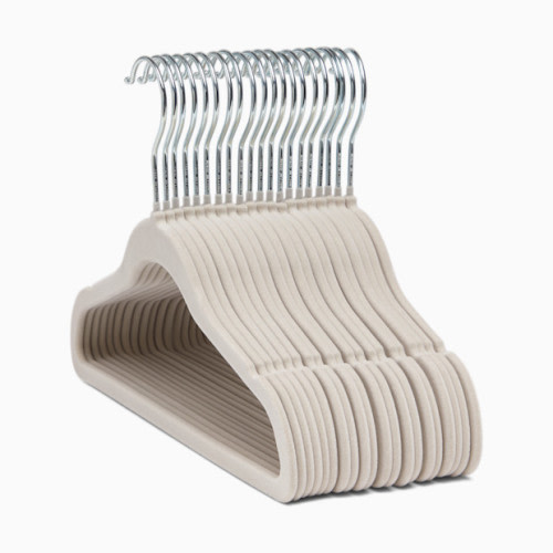 Non-Slip Velvet Hangers - Oat
