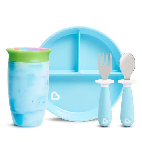 Munchkin Big Blue Bites Toddler Mealtime Bundle