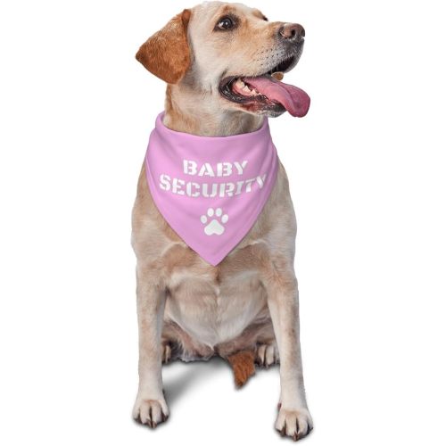 Baby Security in Training,Pregnancy Announcement,Gender Reveal Dog Bandana,Scarf Accessories Props Decorations,Gift for Dog Lover Party (Pink)