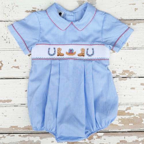 Smocked Cowboy Bubble