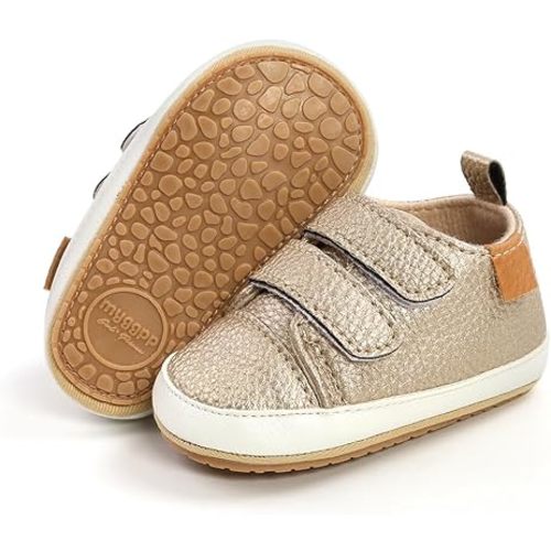 Clowora Baby Boys Girls Shoes Non-Slip Rubber Sole Sneakers Infant First Walking Toddler Crib Shoes Newborn Loafers Flats.