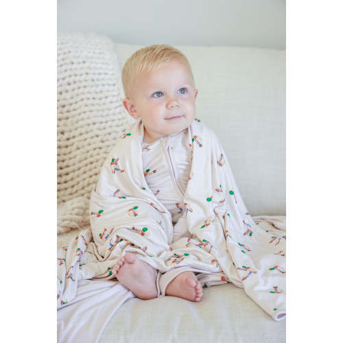 Double Sided Bamboo Kids Blanket in Little Mallard | Caden Lane