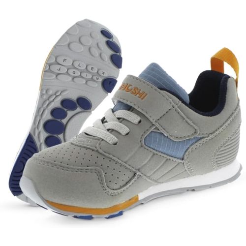 TSUKIHOSHI Racer Baby, Toddler & Kids Shoes - Strap-Closure Machine-Washable Baby Shoes with Wide Toe Box & Slip-Resistant, Non-Marking Outsoles