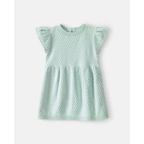 Baby Girl Sweater Dress - Green