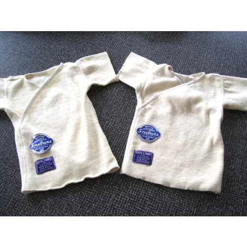 0-3 month Baby Undershirts Pair Rubens Double Breasted Rubens and Marble Chicago 1950s Vintage