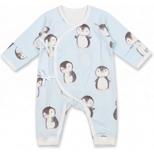 100% Organic Cotton Soft 0-6 Months Baby Romper Jumpsuits for Boys and Girls Unisex Long Sleeve